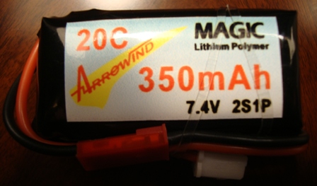 AH Magic 350mAh-7.4V 20C/2C Lipo Battery