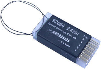 Airtronics 2.4Ghz 6Ch RX-60 FHSS-1 Park Flyer Rx