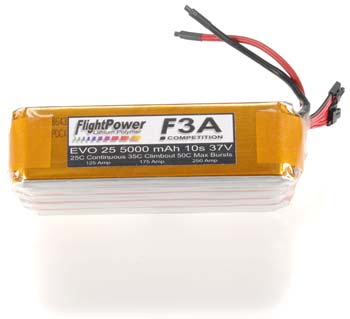 EVO 25C LiPo 37V-5000mAh Balance Long
