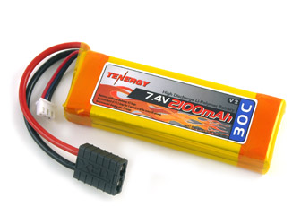 Tenergy 7.4V-2100mAh 30C-2S Lipo Battery Pack