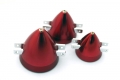 HC 40mm Anodized Red Alu Spinner for Folding Props