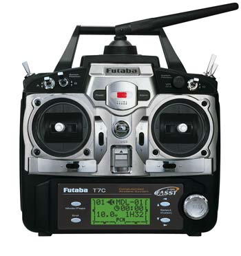 Futaba 7CA-7Ch R617FS, S3004 servos(4), 2.4Ghz FASST Radio Contr