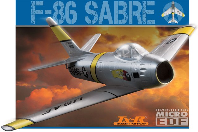 GP F-86 Sabre Micro EDF Tx-R 15" w/AnyLink