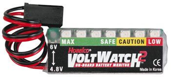 Hobbico VoltWatch2 4.8V/6V Rx Battery Monitor
