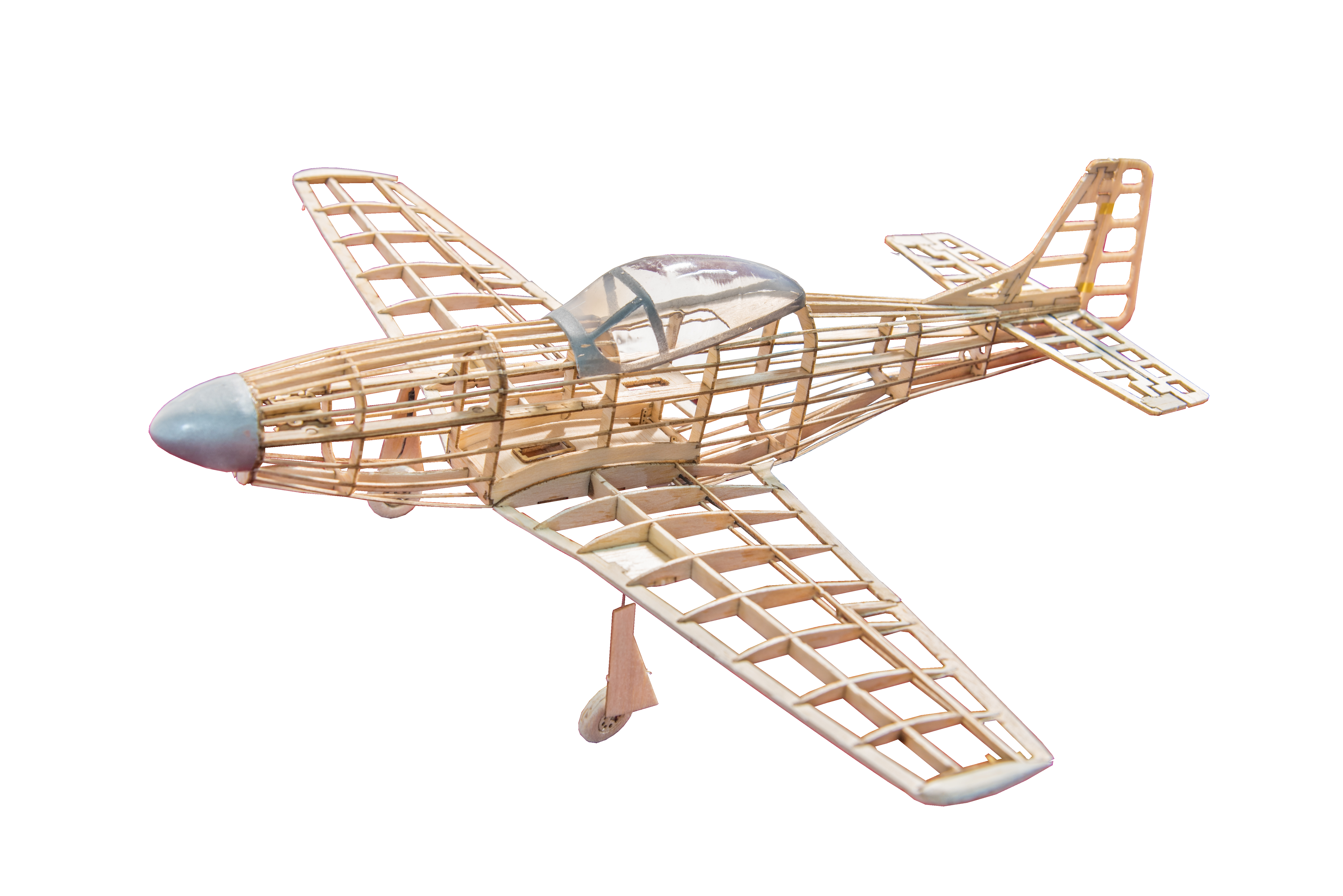 HC-TR P-51D MUSTANG BALSA MODEL AIRPLANE KIT - Click Image to Close