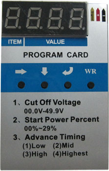 AH Program Card - Arrowind ESCs (Air)