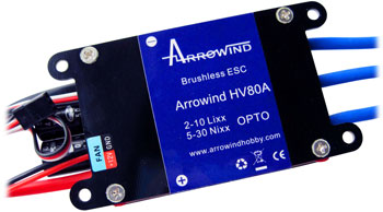 (image for) AH HV80A ESC-Programmable Air Brushless Opto
