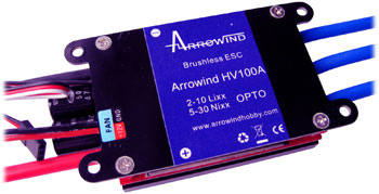 AH HV100A ESC-Programmable Air Brushless Opto - Click Image to Close