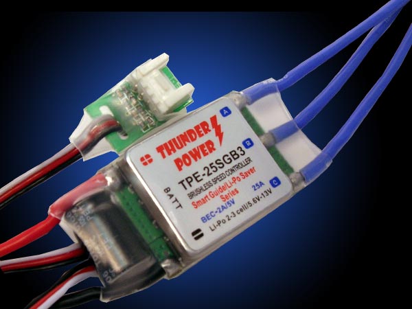 TPE 25A Smart Guide Lipo Saver ESC - Click Image to Close