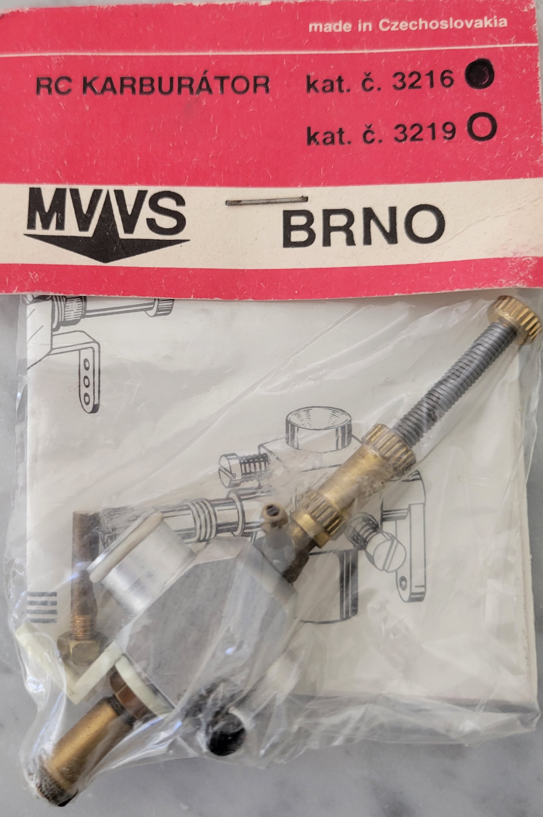 MVVS No.3216 6.5cc R/C Carburettor - Click Image to Close