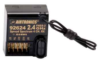 Airtronics #92624 2.4Ghz 4Ch FHSS-2 Surface Rx