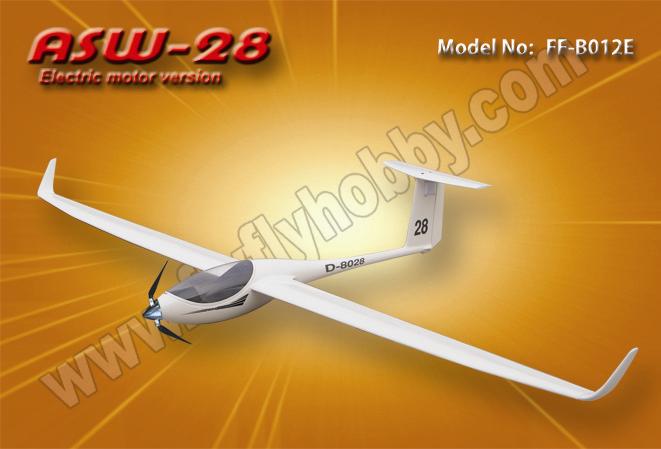 HC-FF ASW-28 ARF 2.5m Semi Scale Electro Glider - Click Image to Close