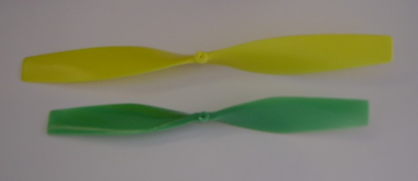 HC 240mm (9.45") 2-blades yellow Plastic Propeller (ea.)