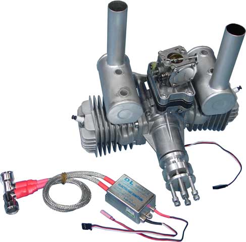 DLE 111cc Twin R/C Gas Engine - Click Image to Close