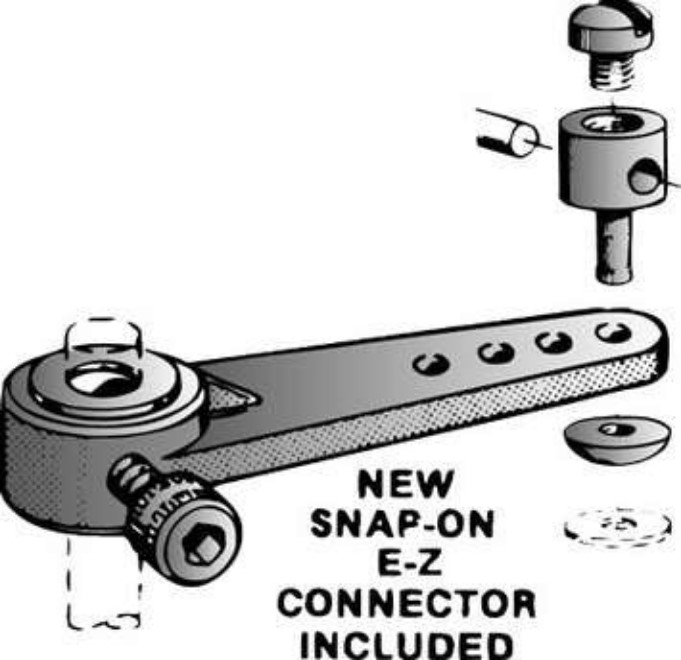 (image for) DU-BRO #166 1-1/4" NYLON STEERING ARM FOR 5/32" WIRE