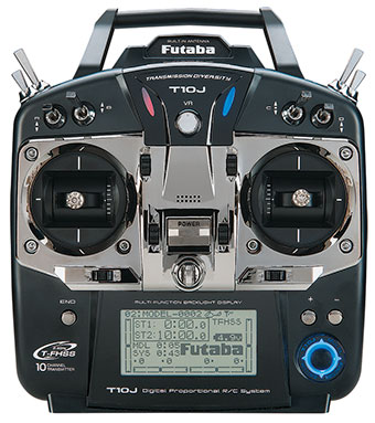 (image for) Futaba 10JH 10-Ch, Heli 2.4GHz Computer Radio System-Heli Mode