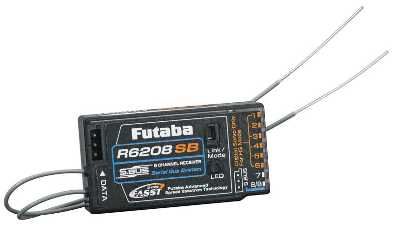 (image for) Futaba R6208SB S.Bus 8-Channel FASST HV Receiver
