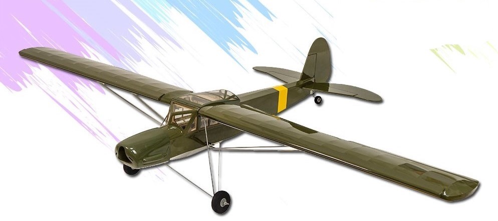 AEO-HC Fi-156 FIESELER STORCH 1600mm ARF-ARMY GREEN (image for) AEO-HC Fi-156 FIESELER STORCH 1600mm ARF-ARMY GREEN