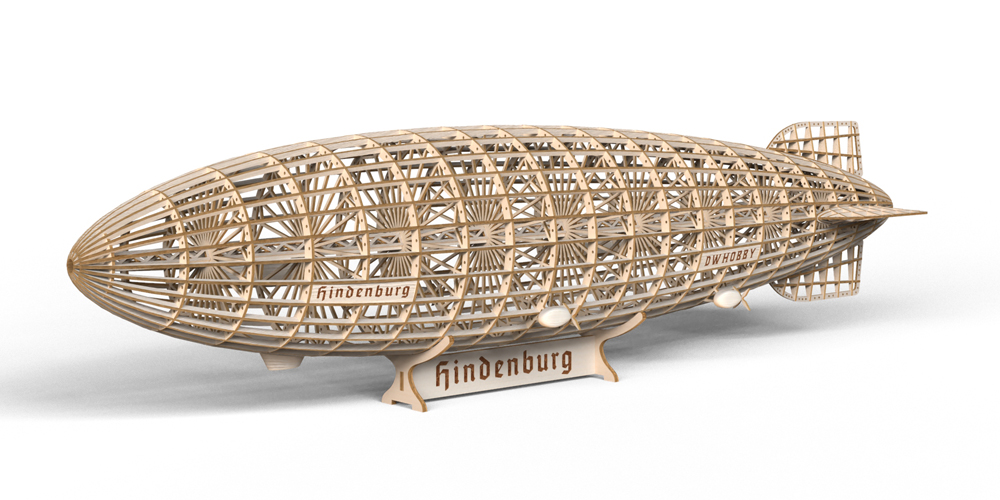 AEO-HC HINDENBURG (ZEPPELIN) 1:408 LASER CUT KIT VS32 - Click Image to Close