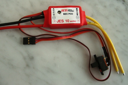 (image for) JETI 10 AKRO ESC FOR BRUSHED MOTORS w/BEC