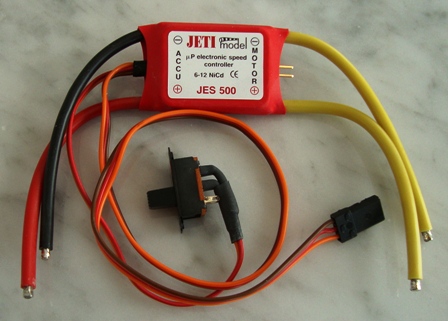 (image for) JETI 500 ESC FOR BRUSHED MOTORS (6-12 NiCad)