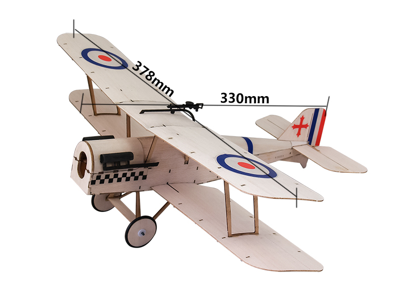 HC-ERC Micro SE5A Biplane Kit w/motor-prop & prop saver