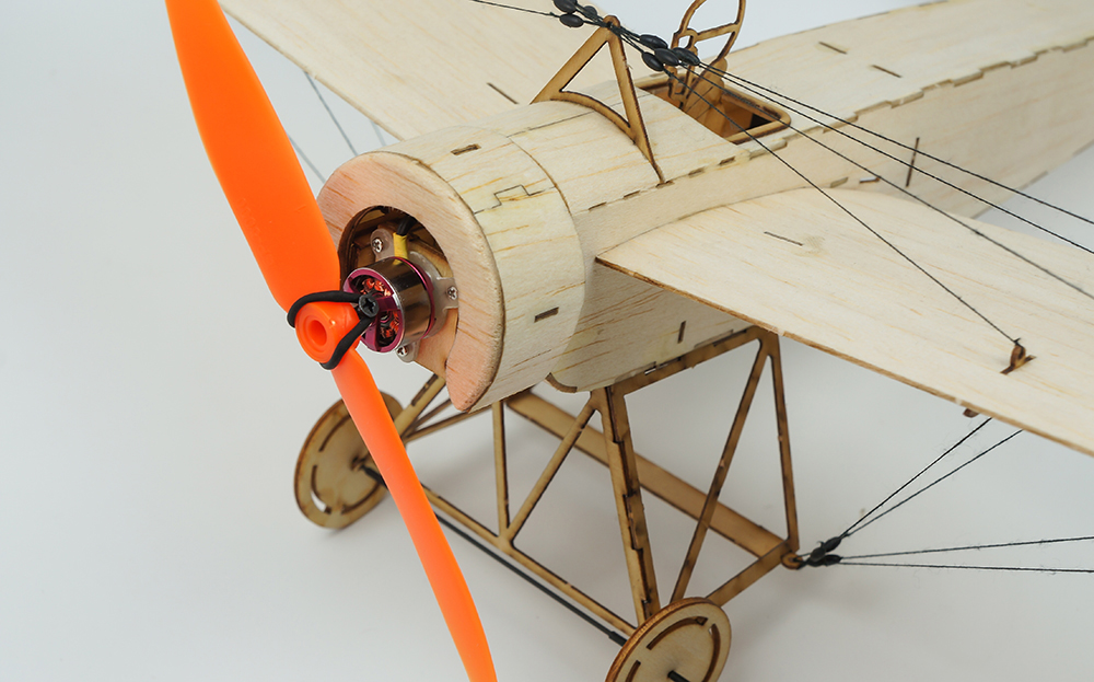 (image for) DW-HC Micro Fokker-E Airplane Kit w/motor-prop & prop saver