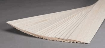 HC 1/32 x 3 x 36" Balsa Wood Sheet (Pk.of 10 sheets) - Click Image to Close