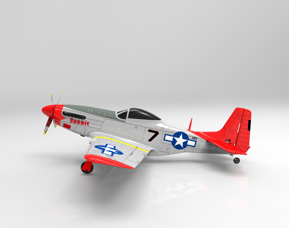 Volantex P-51D MUSTANG, RTF, 750mm w/s, 6-Axis Gyro