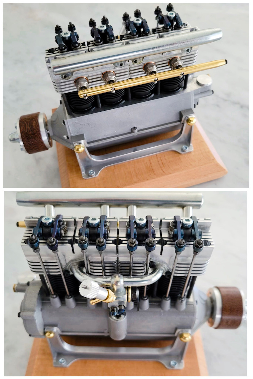 (image for) PROFI 17cc 1:6 Cirrus 4 Cyl. Inline Engine-Replica