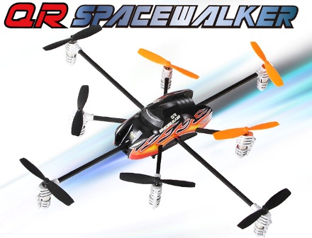 (image for) QR-SpaceWalker 6-Axis Gyro RTF w/Evo7 Heli Tx. 2.4Ghz
