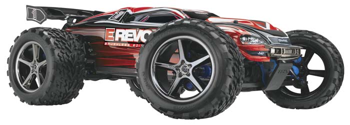 Traxxas E-Revo RTR Truck w/2.4Ghz Radio-Brushless Edition - Click Image to Close