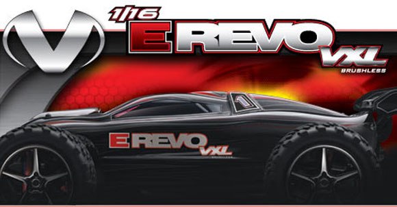 Traxxas E-Revo RTR 1/16 VXL 4WD 2.4Ghz - Click Image to Close