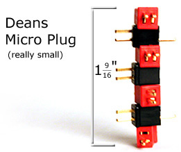 (image for) Deans 2-Pin Micro 2R Connector Set