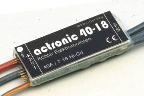 Actronic 40-18 ESC for Brushless Motors - Click Image to Close