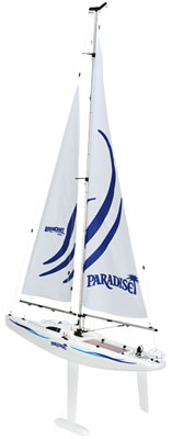 (image for) Aqua Paradise FiberGlass 26" Sailboat Ready to Sail