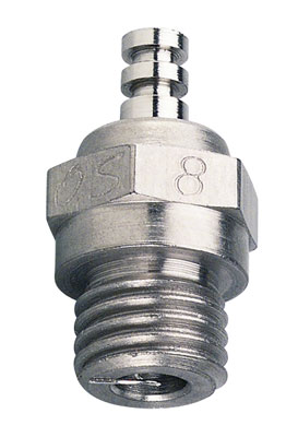 OS No.8 Standard Long Glow Plug - Click Image to Close